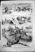 Antique Print Rugby Grand Military Steeplechases J Sturgess Jockey GCup 187