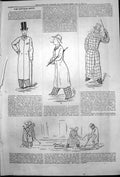 Antique Print Captious Critic Theodore Hooklings Playing Pranks Street 1878