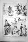 Antique Old Print Starring South Africa Distinquished Artist La Favorita 1878