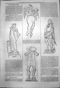 Original Old Antique Print Captious Critic Trumpetblower Great Tragedian 1878