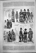 Antique Print Up For May Meetings Harry Furniss Exeter Hall Family Man 1878