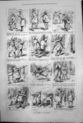 Antique Old Print Hunting Rook Jones Brown Shooting Suit Boy Carry Birds 1878