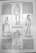 Antique Old Print Captious Critic Incurables Mrs Dormouse Tom Russelton 1878