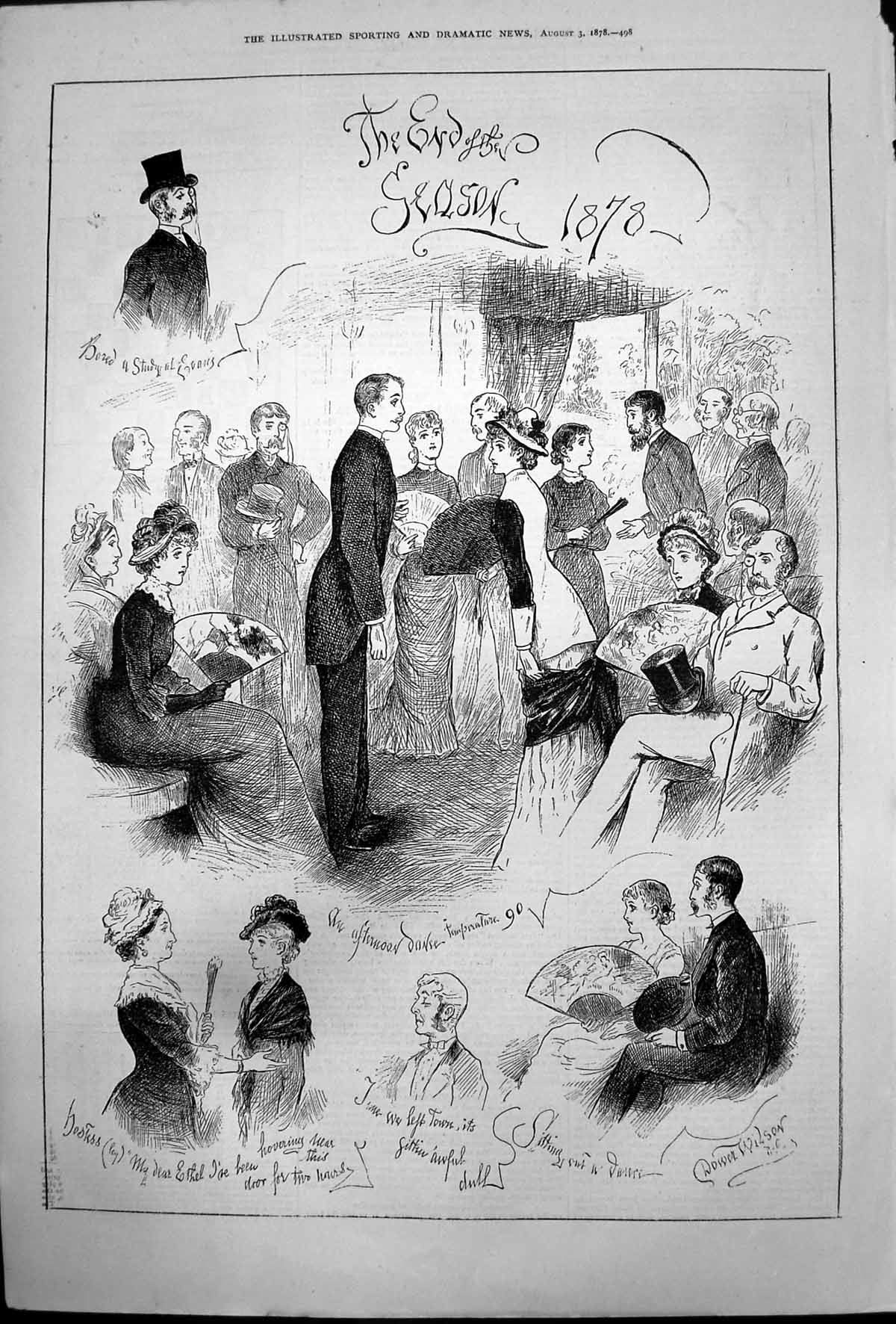 Old End Season Dower Wilson Afternoon Dance Time Leave Town Dull1878 Victorian