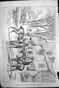 Antique Old Print Draught By Way J Sturgess Riders Stop Drink Stags Head 1878