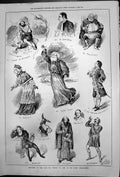 Old Sketches Mr Phelps Chief Characters King Lear Shylock Mabbeth 187 Victorian