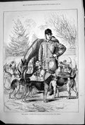 Antique Old Print Queens Buckhounds Frank Goodall Beauties Richmond Ruby 1878