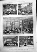 Old Scenes L'Assommoir New Drama Paris Fete De Gervaise Wash House 18 Victorian
