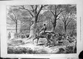 Old Antique Print Hie In There Last Day Quorn H Sargent Horse Hounds 1875 19th