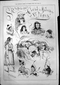 Old Antique Print Sketches From Conrad Medora St James Dower Wilson 1875 19th