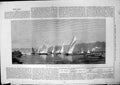 Original Old Antique Print Thames Sailing Club Match At Surbiton 1875 Victorian