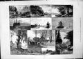 Original Old Antique Print Pictures Paris Salon Countryside Sailing Ships 1875