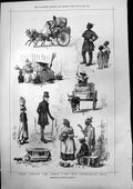 Old Sketches South Carolina Cotton Dray Milk Girl Poultry Dealer 1875 Victorian