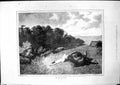 Antique Old Print Ride Death T Robertson Horse Fallen Naked Woman Ground 1875