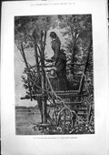 Old Antique Print Up Crows Nest Look Out Hudson River Country Seat 1875 19th