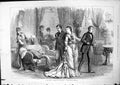 Old Antique Print Scene Nine Days Wonder Court Theatre D H Friston 1875 19th