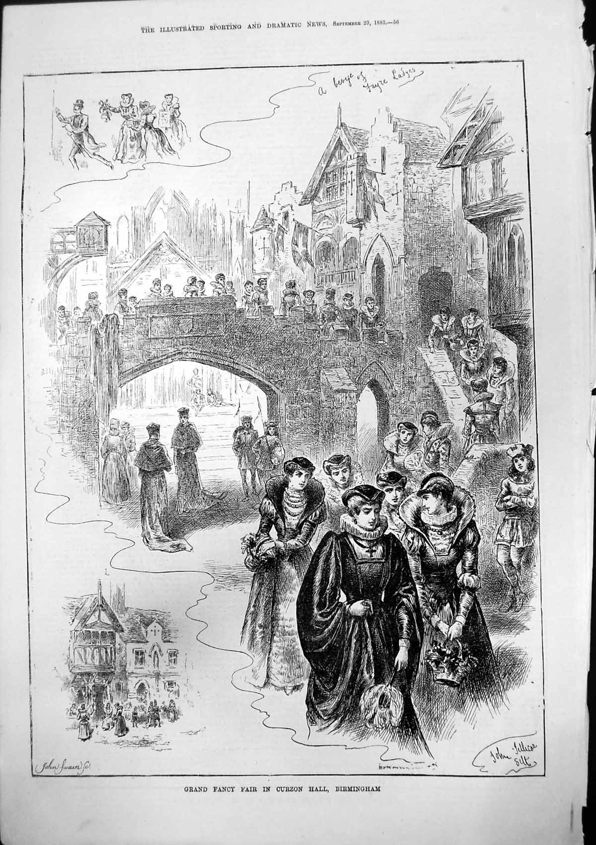 Old Grand Fancy Fair Curzon Hall Birmingham J Swain John Jellicoe 188 Victorian