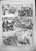 Antique Old Print Cub Hunting John Swain Fallen Foe First Blood Season 1883