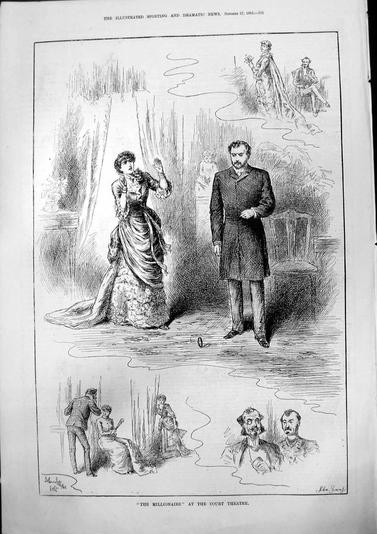 Old Millionaire Court Theatre John Jellicoe John Swain Lady Ring 1883 Victorian