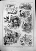 Old Sketch Lord Mayors Show Alfred Bryan Indian Car Grace Darling 188 Victorian