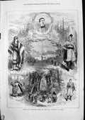 Antique Print Scenes Characters From New Play L'Hetman Paris Deroulede 1877