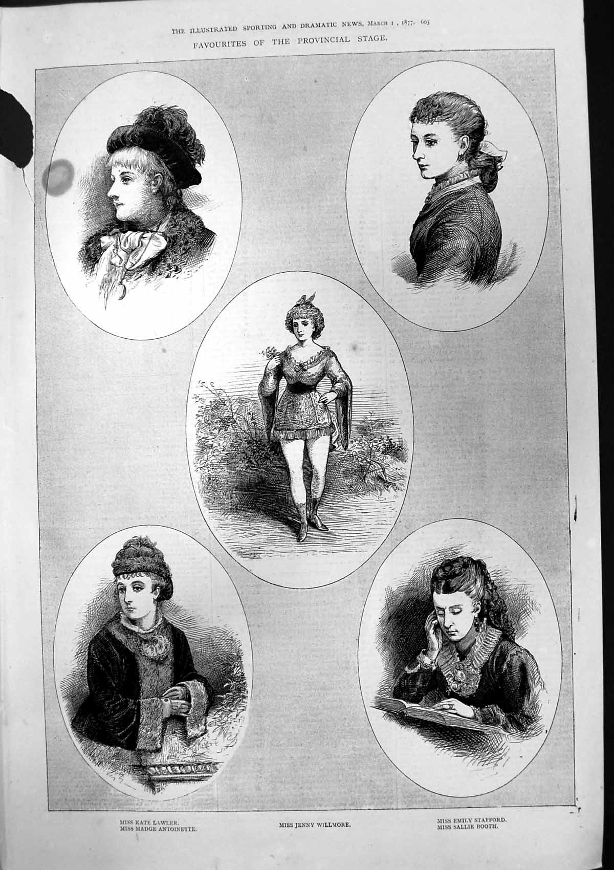 Old Miss Jenny Willmore Kate Lawler Emily Stafford Sallie Booth 1877 Victorian