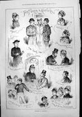 Old Sketches In Advance Putney Mortlake Varsity Men Dower Wilson 1877 Victorian