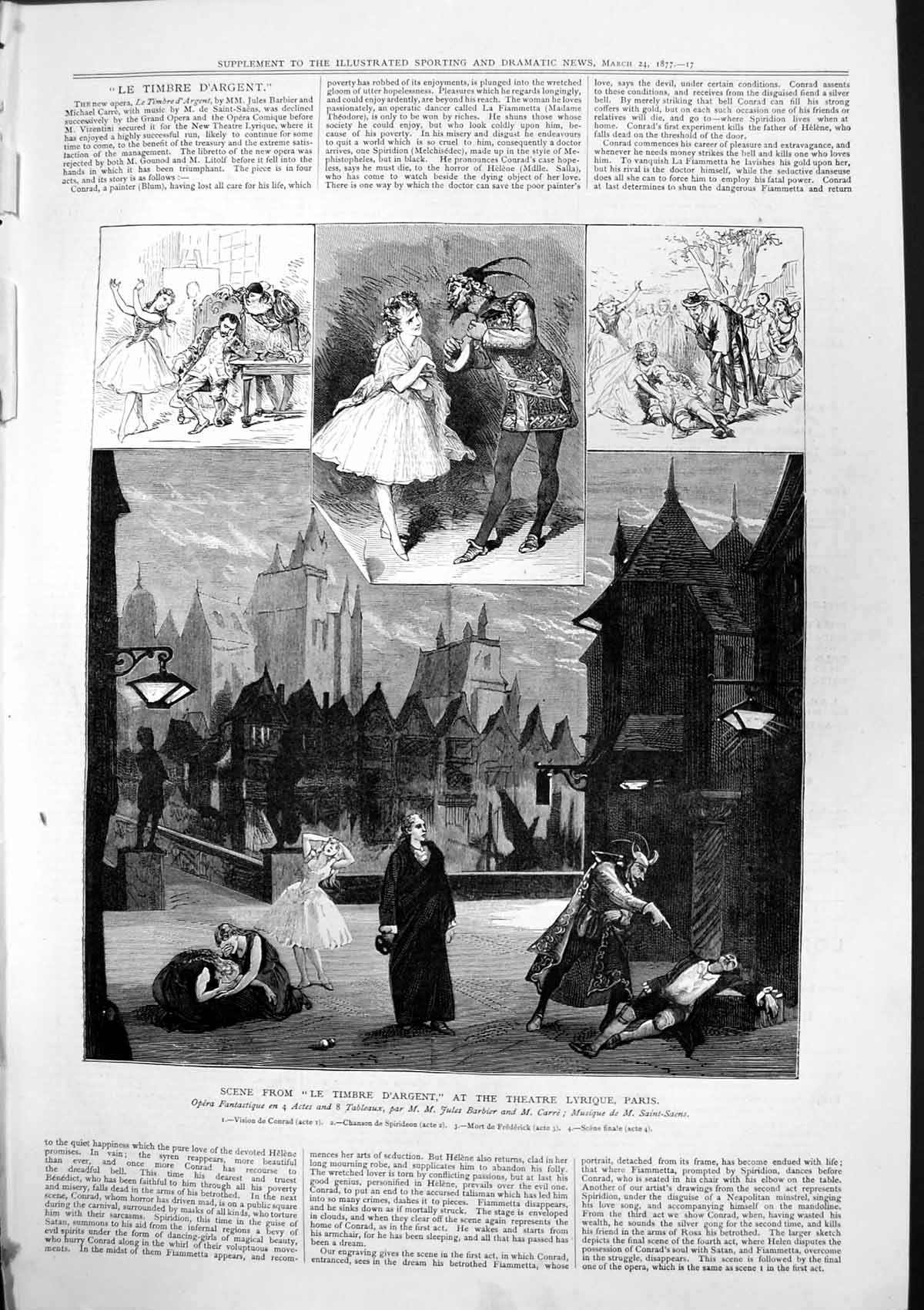 Old Scene Le Timbre D'Argent Theatre Lyrique Paris Vision De Conrad
