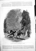 Old Antique Print Scene From Salvayres New Parisian Opera Le Bravo 1877 19th