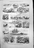 Antique Print South African Commission Boat Expedition Against Pirates 1877