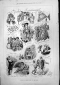 Antique Print Epsom London Sport Drama Derby Entertainments M Stretch 1877 19th