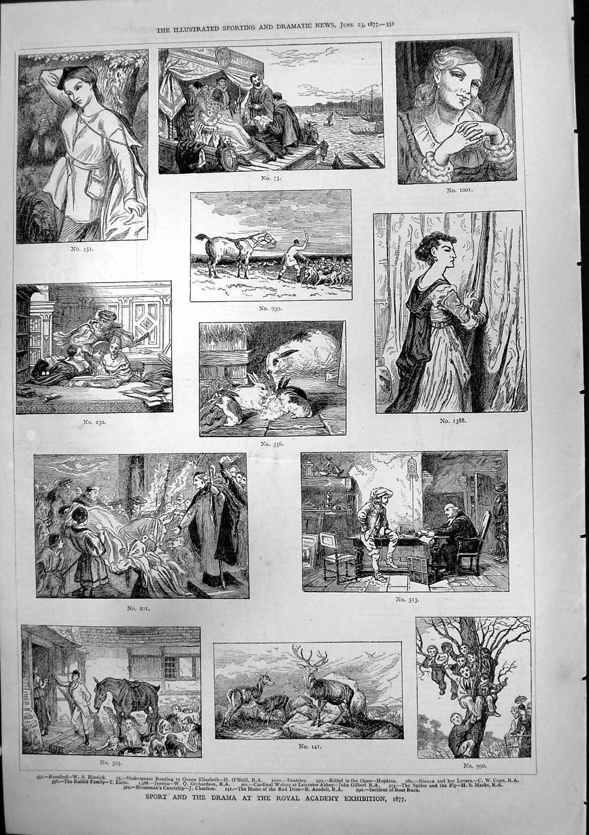 Old Sport Drama Royal Academy Exhibition Rosalind Beatrice Jessica 18 Victorian