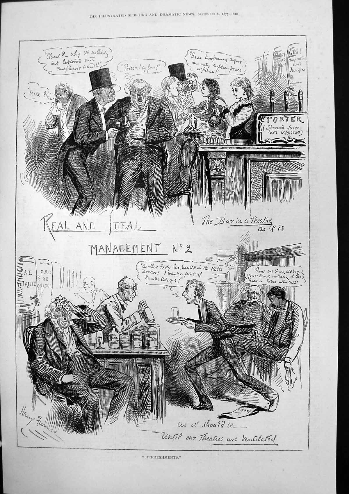 Old Refreshments Real Ideal Management Bar Theatre As Is Should Be 18 Victorian