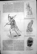 Antique Old Print Captious Critic Macbeth Digby Grant Witches Macduff 1875 19th