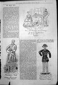 Antique Old Print Captious Critic Married Haste Costume Modern Artist 1875 19th