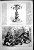 Antique Old Print Dewhurst Plate Run Newmarket Houghton Meeting Snared 1875
