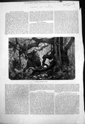 Original Old Antique Print Sport India Howdah Elephant Bolting 1875 Victorian