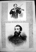 Antique Print Herr Gung'L Waltz Composer Oakey Hall Ex Mayor New York 1876 19th