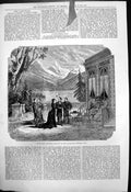 Original Old Antique Print Scene Madame Caverlet Vaudeville Theatre Paris 1876