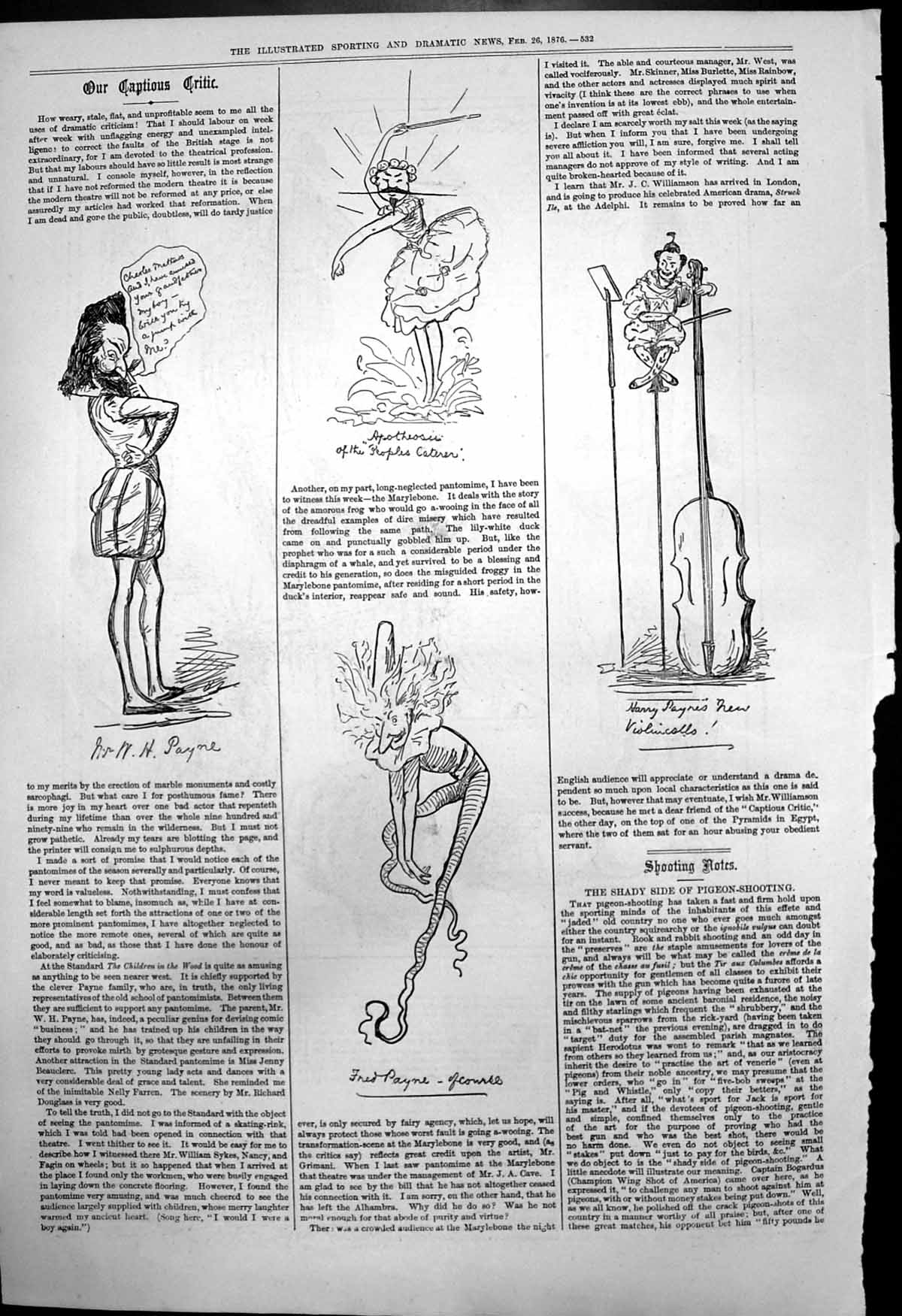 Old Captious Critic Mr Payne Apotheosi Peoples Caterer Harry Payne 18 19th