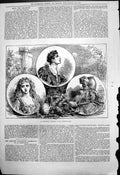 Original Old Antique Print Amateur Hamlet St Georges Hall 1876 19th