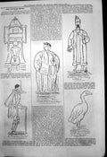 Old Print Captious Critic Diplomacy Neville Moritz Hungarian Shylock 1878 19th