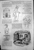 Old Antique Print Captious Critic Hammersmith Town Hall Maria Martin 1878 19th