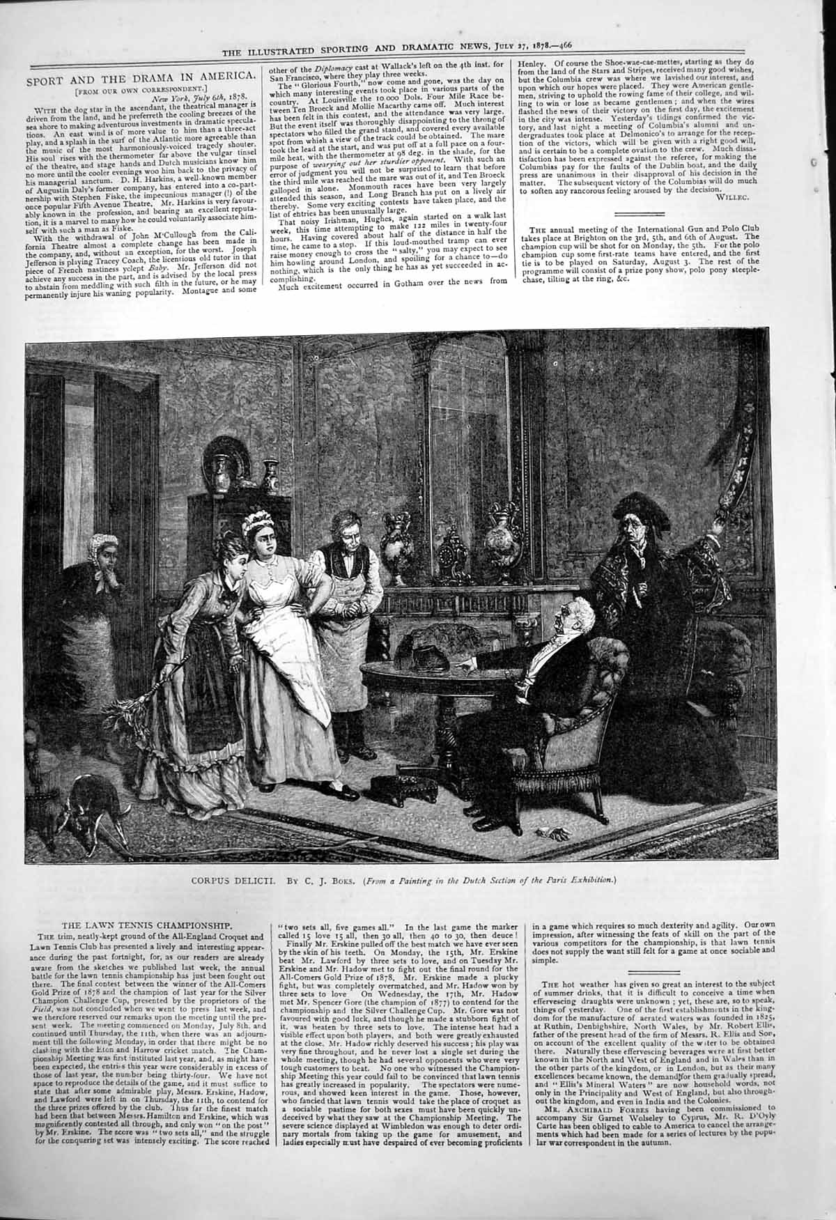 Old Corpus Delicti C Boks Painting Dutch Section Paris Exhibition 187 Victorian