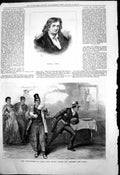 Antique Old Print Thomas Otway Adventurers Scene Moore Burgess New Farce 1878