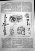Old Print Characters Pantomine Tom Tiddlers Ground Victoria Theatre 1879 19th