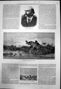 Old Charles Coote Junr Elephant Attacked Lions Wild Duck Shooting 187 Victorian