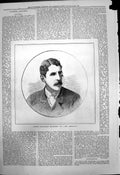 Original Old Antique Print London Theatrical Managers Mr Bancroft 1879 19th