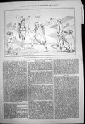 Antique Old Print Mr Cave Forsakes Drama Farce For Ballet Opera Bouffe 1875