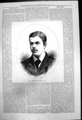 Antique Old Print Walter Slade Amateur Champion England One Four Miles 1875